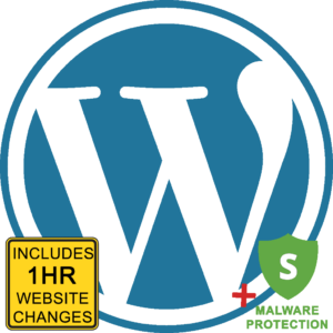 WordPress Hosting + Malware Protection  + 1 Hours Website Maintenance/mo