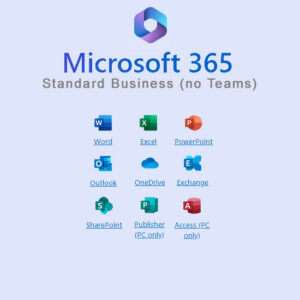 Microsoft 365 Business Standard [no Teams] (per month)